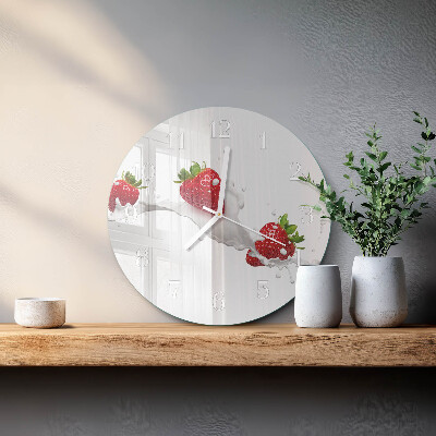 Reloj de pared redondo Fresa