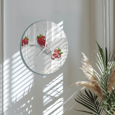 Reloj de pared redondo Fresa
