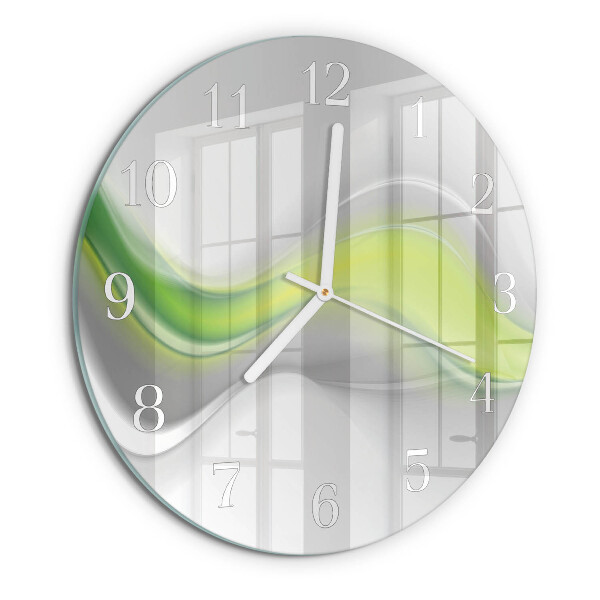 Reloj de pared redondo Ondas de color
