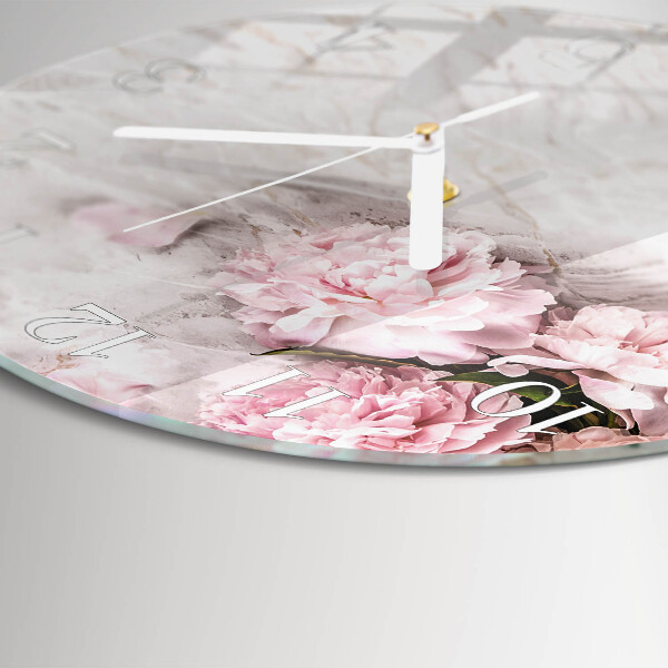 Reloj de pared redondo Flores