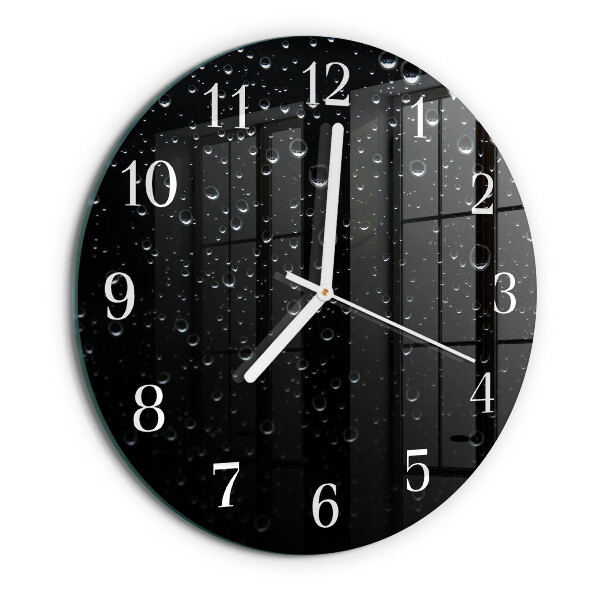 Reloj de pared redondo Gotas