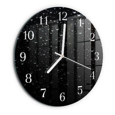 Reloj de pared redondo Gotas