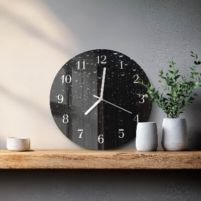 Reloj de pared redondo Gotas