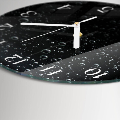 Reloj de pared redondo Gotas