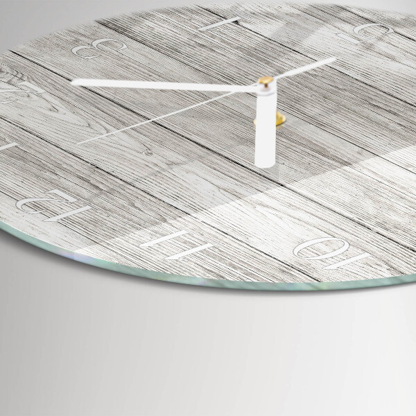 Reloj de pared redondo Tableros grises