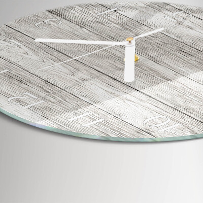Reloj de pared redondo Tableros grises