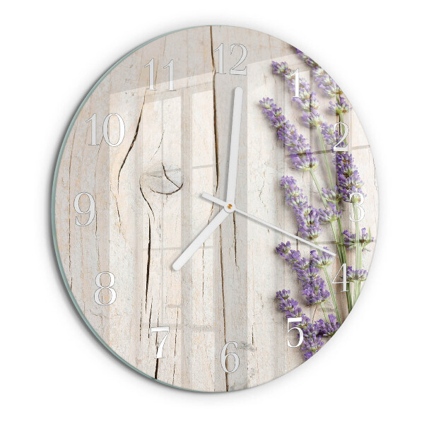 Reloj de pared redondo Lavanda