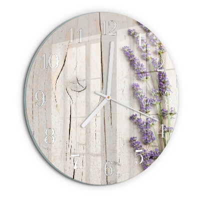 Reloj de pared redondo Lavanda