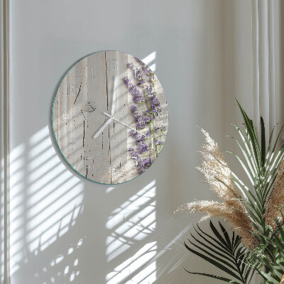 Reloj de pared redondo Lavanda
