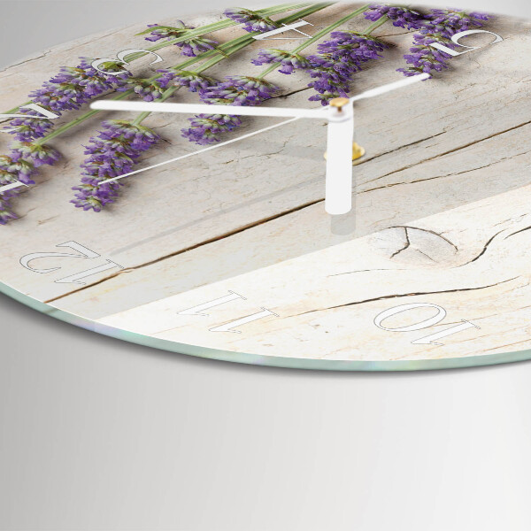Reloj de pared redondo Lavanda