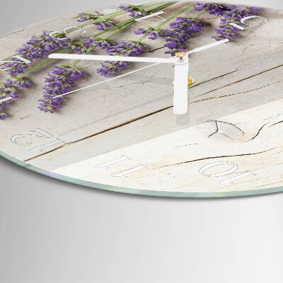 Reloj de pared redondo Lavanda