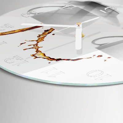 Reloj de pared redondo Tazas de café