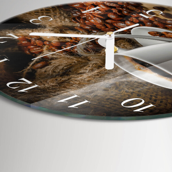 Reloj de pared redondo Café
