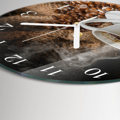 Reloj de pared redondo Café