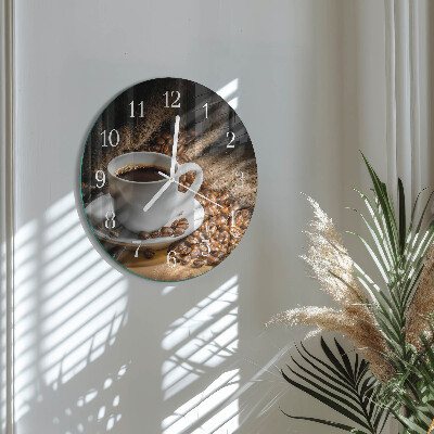 Reloj de pared redondo Café