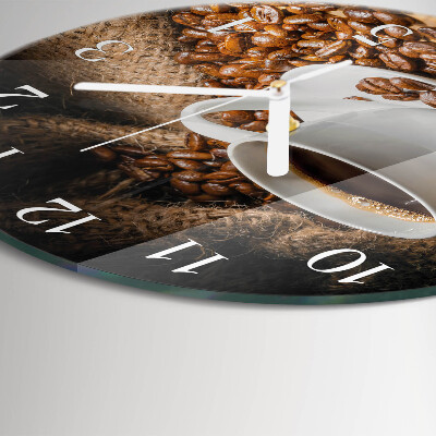 Reloj de pared redondo Café