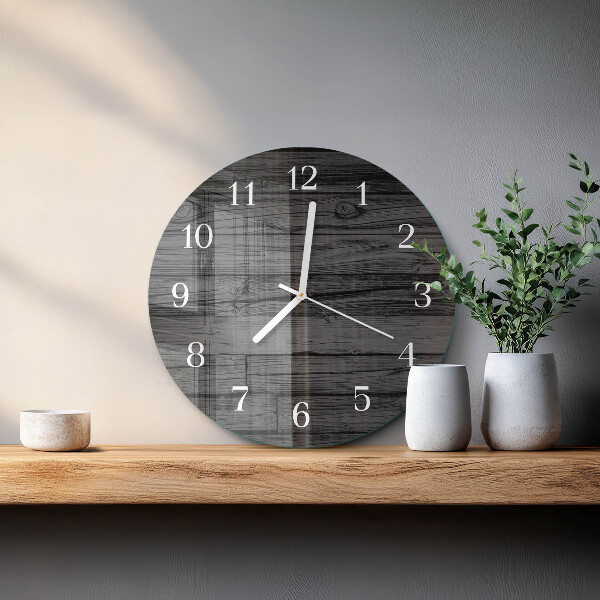 Reloj de pared redondo Madera