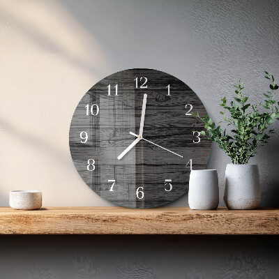 Reloj de pared redondo Madera