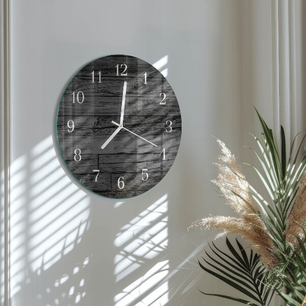 Reloj de pared redondo Madera