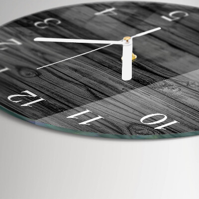 Reloj de pared redondo Madera