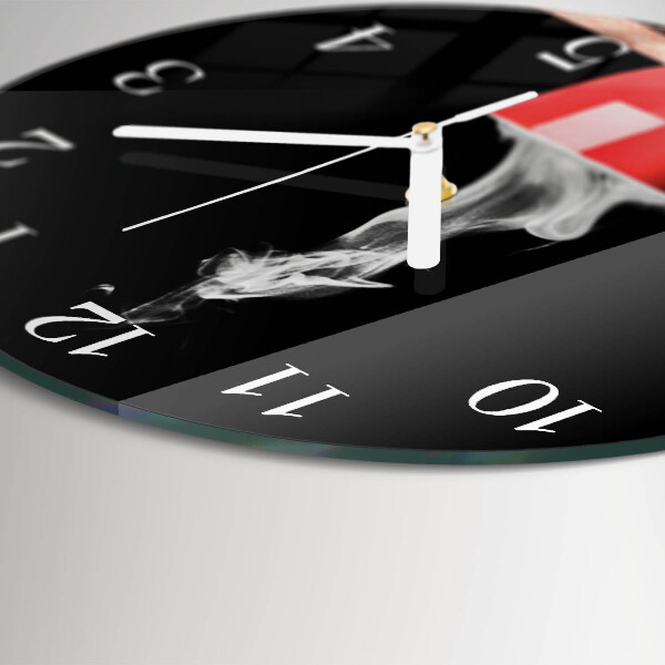 Reloj de pared redondo Taza de café