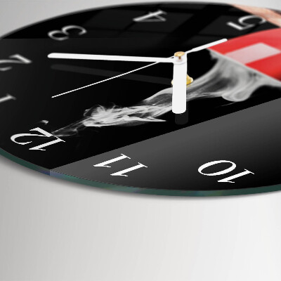 Reloj de pared redondo Taza de café
