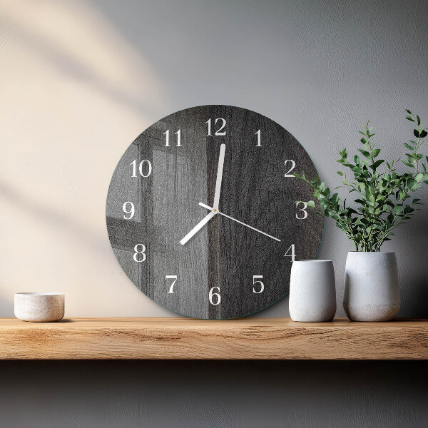 Reloj de pared redondo Madera