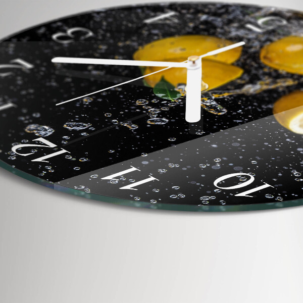 Reloj de pared redondo Limones