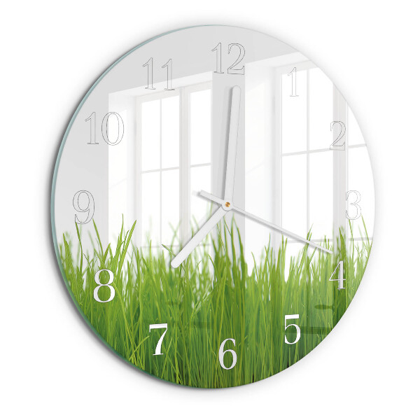 Reloj de pared redondo Césped