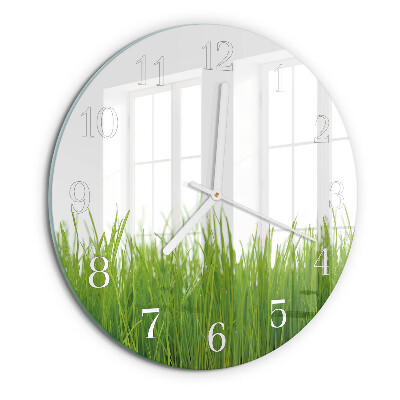 Reloj de pared redondo Césped