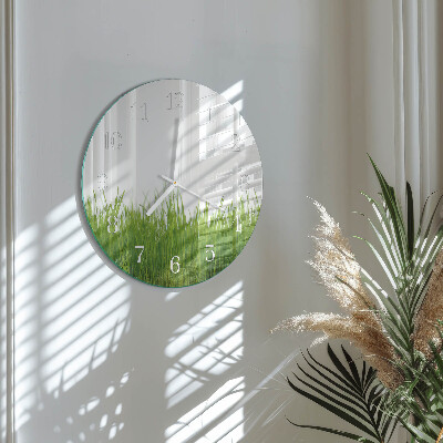 Reloj de pared redondo Césped