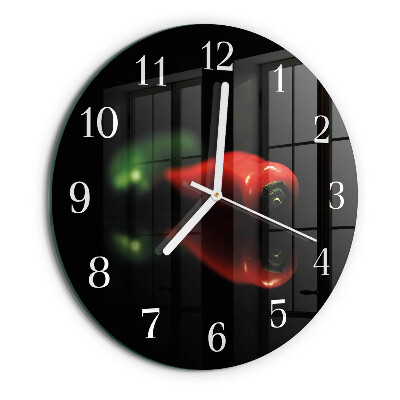 Reloj de pared redondo Pimienta