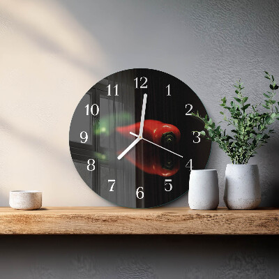 Reloj de pared redondo Pimienta