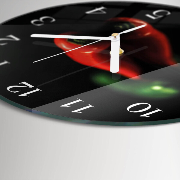 Reloj de pared redondo Pimienta
