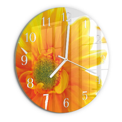 Reloj de pared redondo Flor