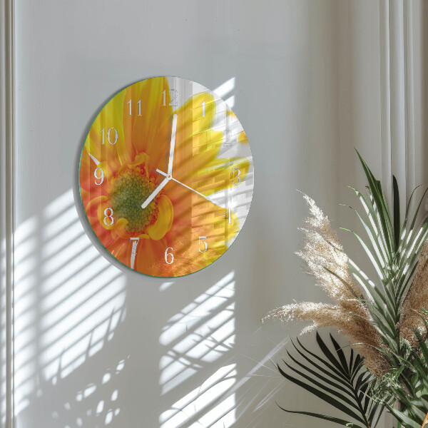 Reloj de pared redondo Flor