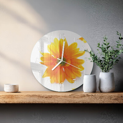 Reloj de pared redondo Flor