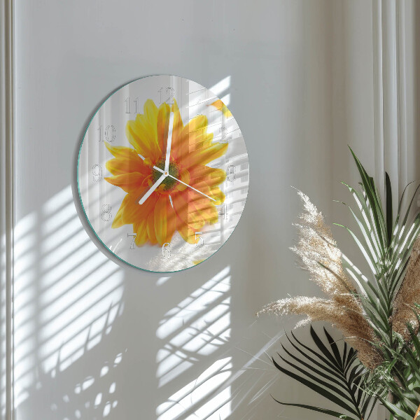 Reloj de pared redondo Flor