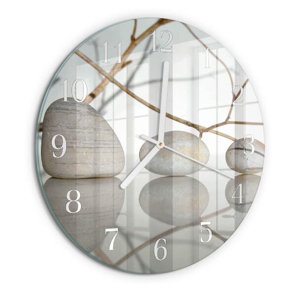 Reloj de pared redondo Piedras