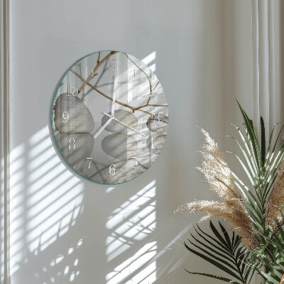 Reloj de pared redondo Piedras