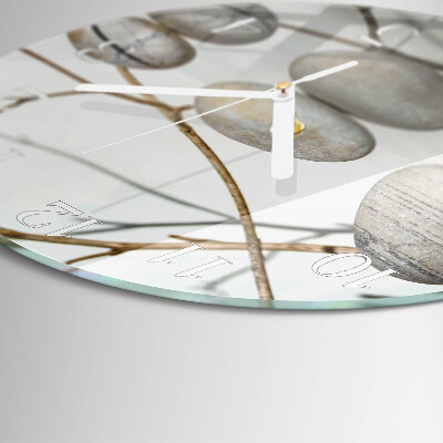 Reloj de pared redondo Piedras