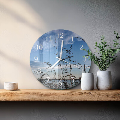 Reloj de pared redondo Césped