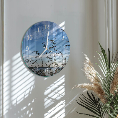 Reloj de pared redondo Césped