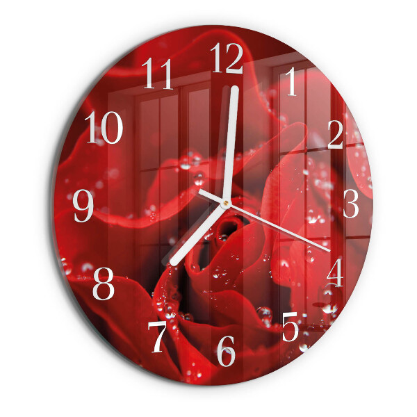 Reloj de pared redondo Rosa