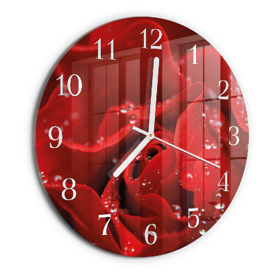 Reloj de pared redondo Rosa