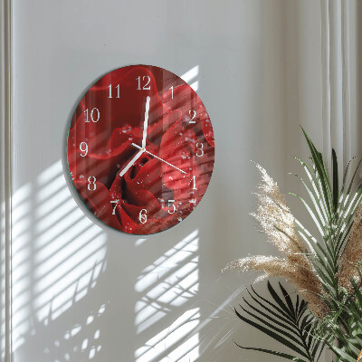 Reloj de pared redondo Rosa