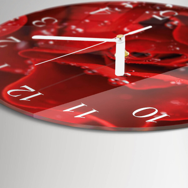 Reloj de pared redondo Rosa