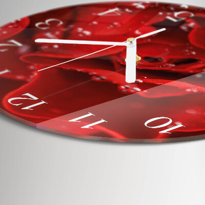 Reloj de pared redondo Rosa