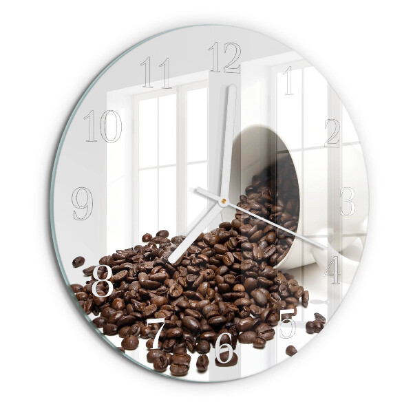 Reloj de pared redondo Taza de café
