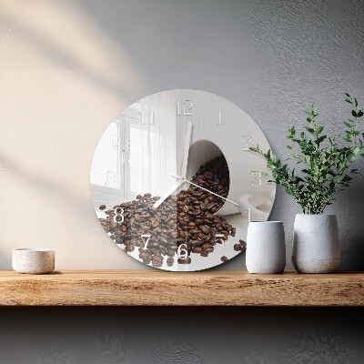 Reloj de pared redondo Taza de café